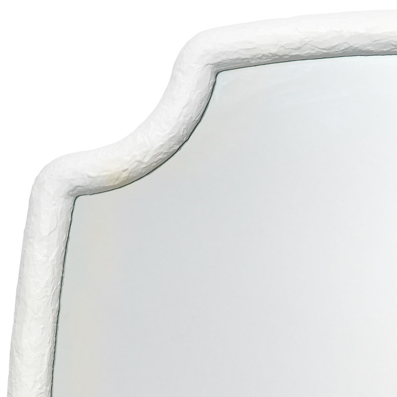 Selene Rustic White Rectangular Bathroom Wall Mirror
