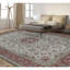 Wool Oriental Area Rug in Rust/Cream