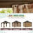 12 Ft. W x 12 Ft. D Outdoor Metal Patio Hartop Gazebo