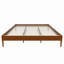 Base de lit plateforme en bois de bambou sec de 15 po de hauteur, avec support en métal à lattes de bois, aucun sommier requis, assemblage facile-1295285375-1295285369