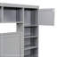 Grand lit en bois avec armoire tout-en-un