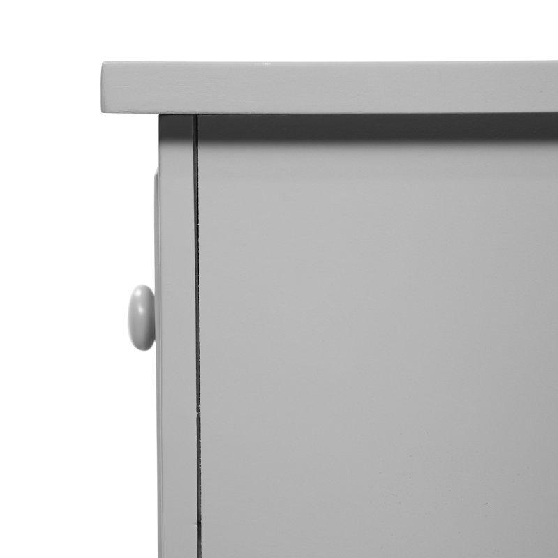 Commode 6 tiroirs Dennie, Gris