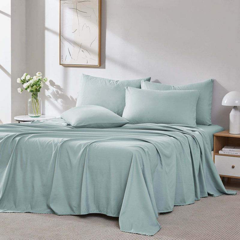 Vilano Springs Extra Deep Pocket Sheet Set, 6-Piece Ultra Soft Microfiber Sheets and Pillow Cases, Wrinkle Resistant, Easy Care
