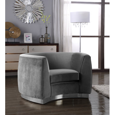 Breccan Velvet Armchair