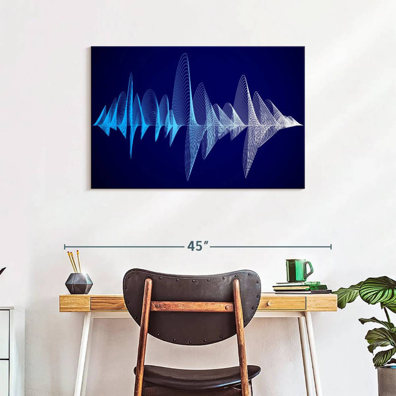 Abarca Equalizer Sound Waves, 24" H x 36" W