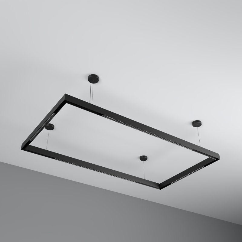 12 - Light LED Square/Rectangle Pendant