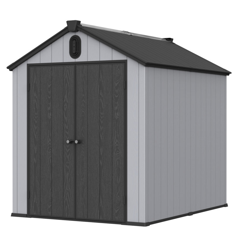 Contenant utilitaire pour cour arrière 6 po x 8 pi avec toit imperméable