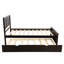 Lit plateforme avec lit gigogne simple, structure de taille simple