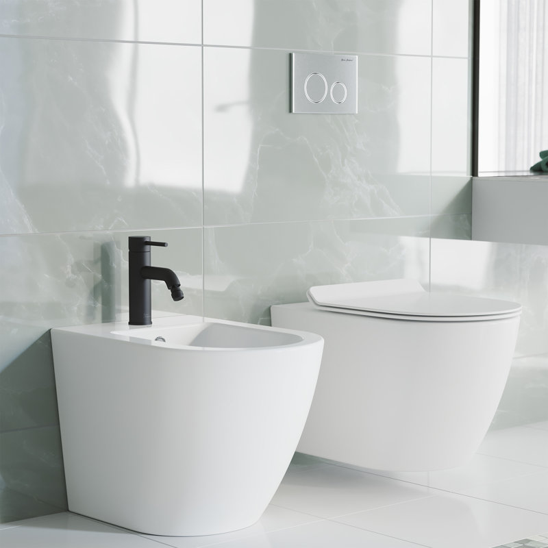Robinet de bidet Ivy, Noir mat