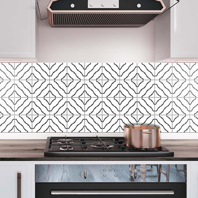 8'' W x 8'' L Vinyl Peel and Stick Mosaic Tile