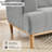 83.85" Morden Chenille Sofa Wooden Upholstered Loveseat-762084082