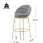 De 2 pattes intérieures, dorées, gris neutre, s'adaptent à un décor éclectique en tissu gris métal, structure robuste, support de poids élevé