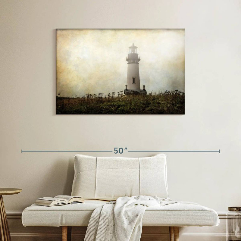 Lonely lighthouse Aletra, H 26 po x l 39 po