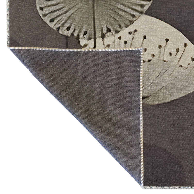 Tapis décoratif moderne gris et jaune sur le thème des fleurs de pissenlit, Tapis de couloir 3 pi 3 po x 9 pi 10 po