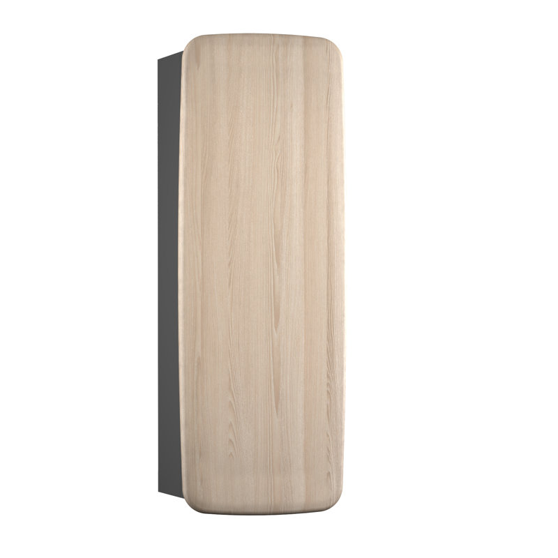Khandare Bathroom Cabinet, Alpine White/Natural Oak Wood/Grey, Right