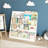 Multifunctional 4 Tier Bookshelf And Book Storage Organizer With Bookcase Display Stand