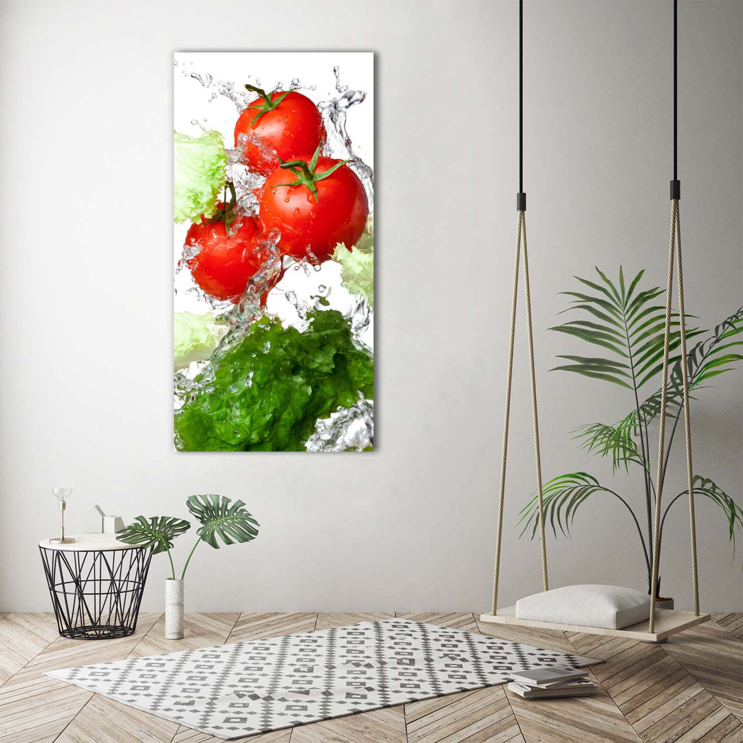 Tomaten und Salat - Kunstdrucke auf Leinwand