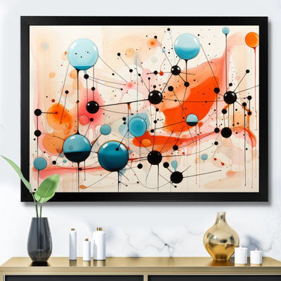 " Colorful Mid Century Abstract Atomic I "