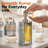 4 Piece Galvanized Metal, Glass, and Wood Farmhouse Bathroom Accessory Set-1101999180