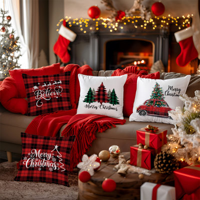 Housses de coussin décoratives 4 pièces