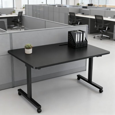 Bureau mobile debout avec tiroir, chariot à roulettes réglable en hauteur pour ordinateur portable, conception à double colonne stabilisatrice, roulettes verrouillables pour poste de travail à domicile