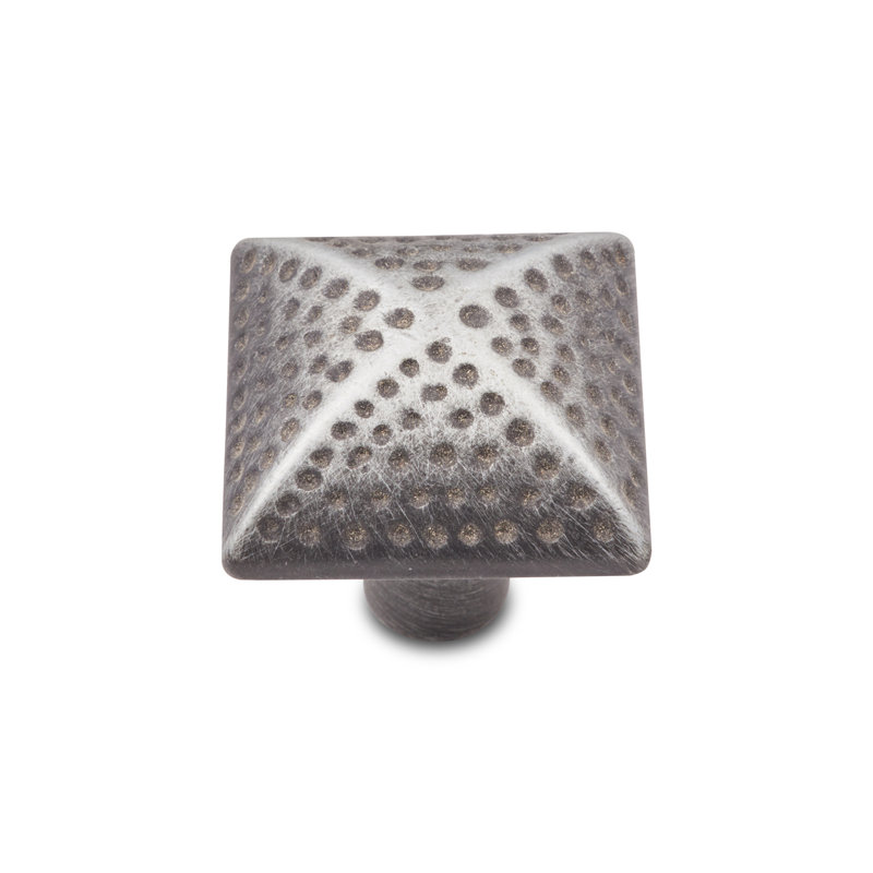 CK Series Square Knob, Distressed Nickel
