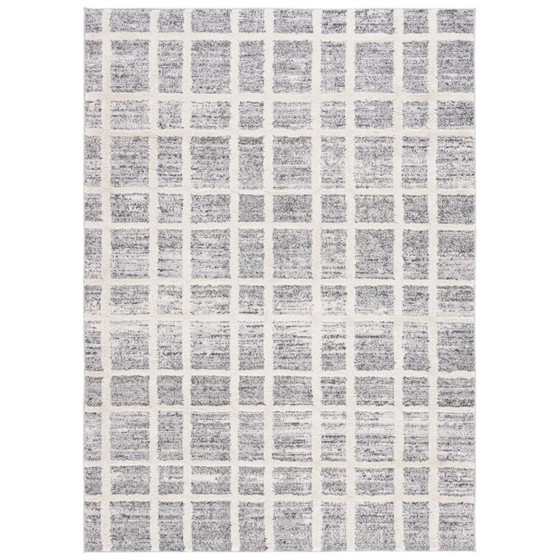 Martha Stewart Lucia Shag Performance Geometric Rug, Rectangle 5'1" x 7'6"