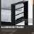 2-Pack 28" All-Weather Aluminum Patio Armchairs With Thick Light Gray Cushions & Black Frame-1305231564-1305231555