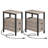 Artimon 24'' Tall 2 - Drawer End Table Set with Storage and Charging Station-352992860