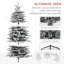 Arbre de Noël artificiel enneigé 6,5 pi