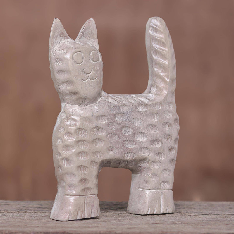 The Cat Wood Sculpture