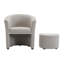 Alleria Fabric Accent Chair with Ottoman-2031980080