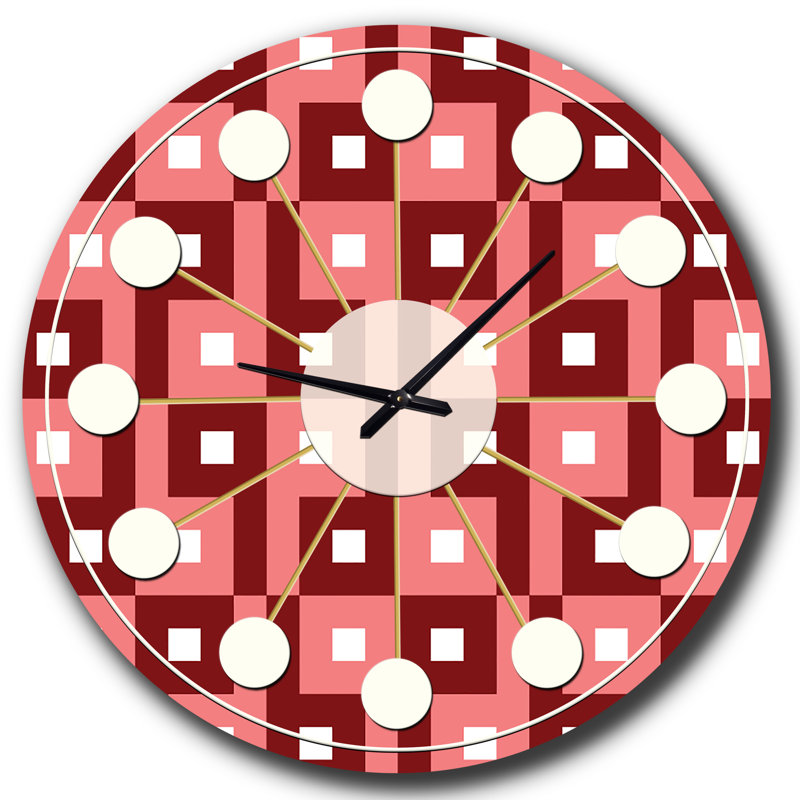 Horloge murale rétro Mid-Century, Petit