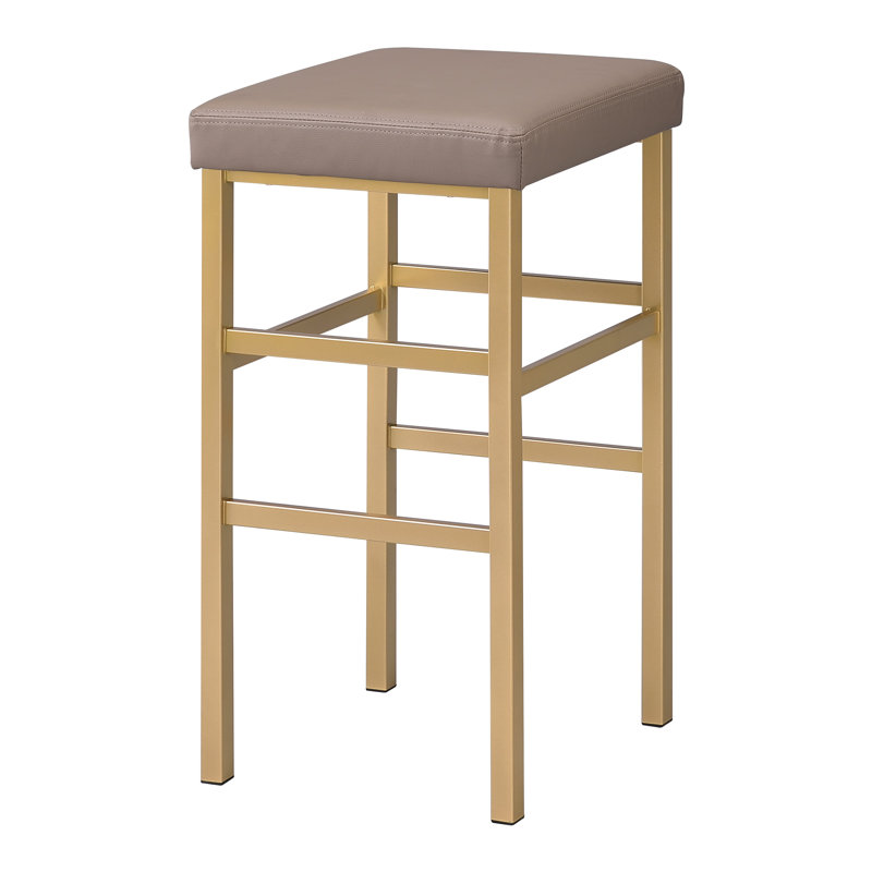 Tabouret de bar et de comptoir Fowey, Chameau, Doré, Tabouret de bar (siège d'une hauteur de 30,12 po)