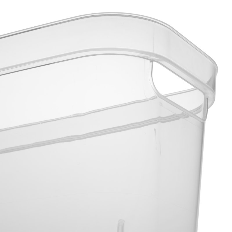 Sterilite Narrow Storage Bin with Handles, Container to Organize Shelving, Closets, and Countertops