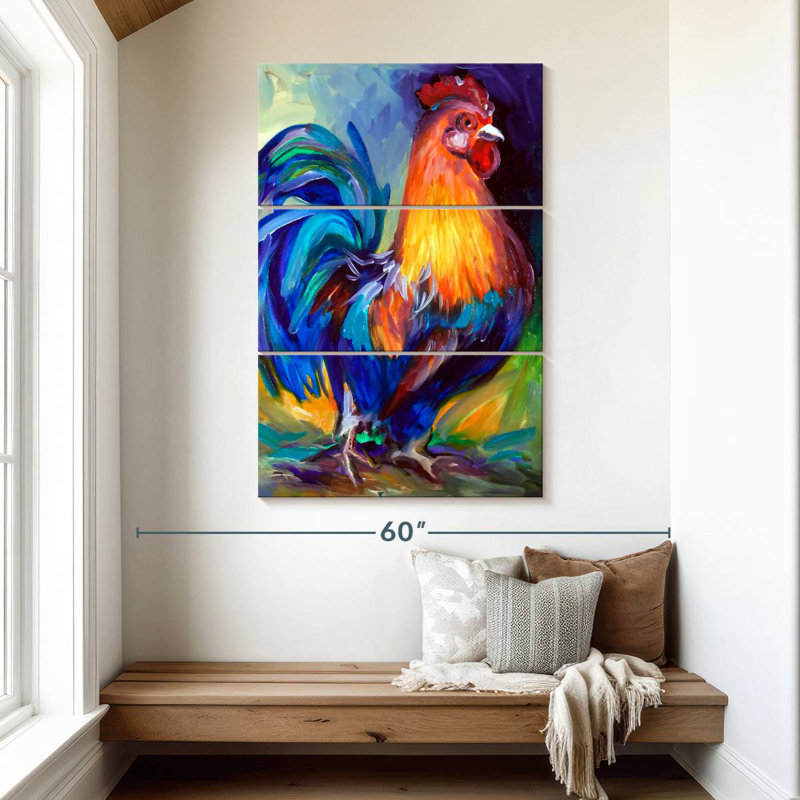 Brampt Rooster One, 50" H x 32" W