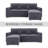 Nyxton Upholstered U-Shaped Sectional Reversible