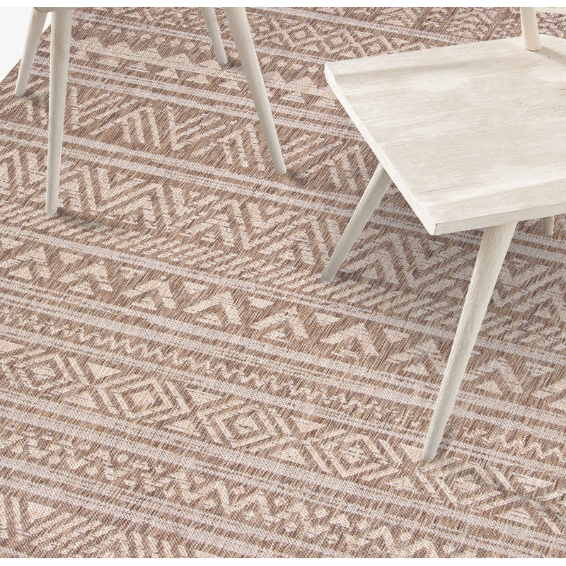 Tapis intérieur / extérieur Aarani, Rectangle 5 pi 3 po x 7 pi 6 po