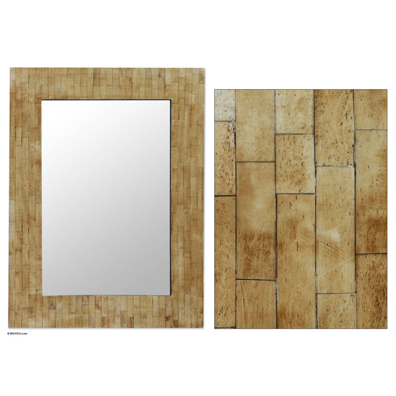 Miroir décoratif traditionnel Cosetta, Brun et brun clair