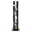 Bibliothèque rotative avec acrylique transparent - Design moderne, pour usage domestique, bibliothèque à 6 niveaux avec fonction de rotation simple, noir