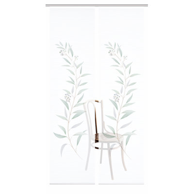 Semi Sheer Sliding Panel Pair