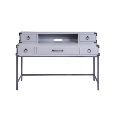 Gray Finish Writing Desk, Home Computer Desk