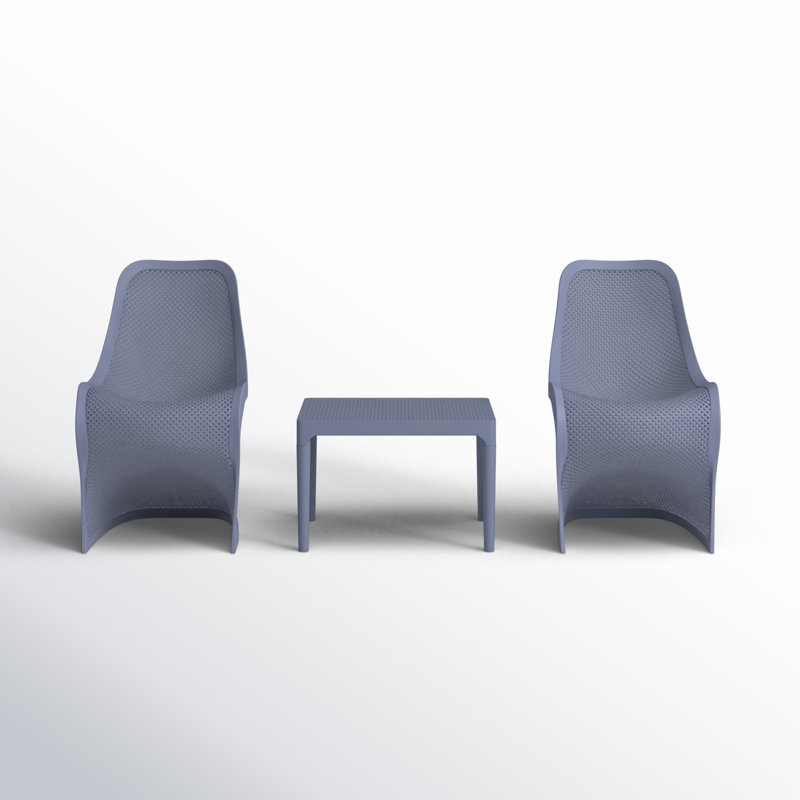 Nassau 2 Person Seating Set, Gray