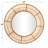 Raffaela Solid Wood Circle Wall Mirror-1891900882