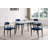 Stone Top Metal Base Dining Table-98536241