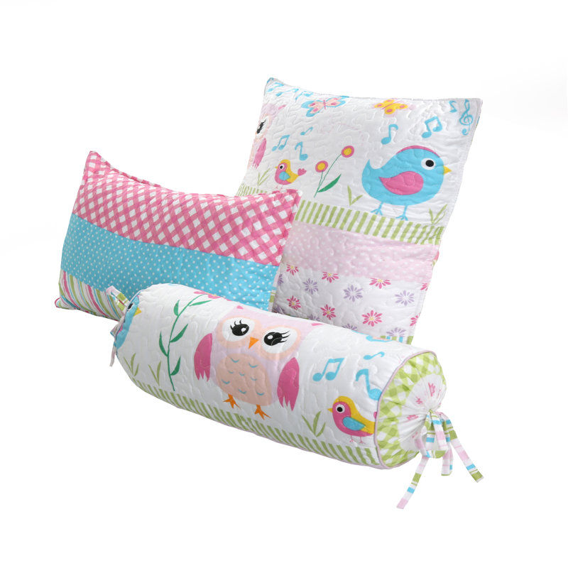 Coussins décoratifs en polyester multicolore à motif floral à pois multicolores Spring Spring