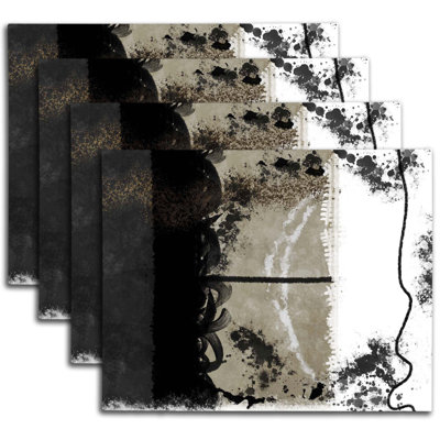 Napperon abstrait en polyester