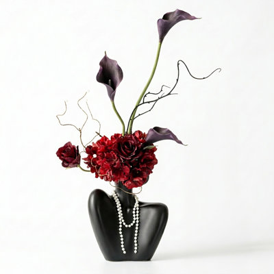 Gothic Flowers In Vase Artificial Flowers For Centerpieces Boho Halloween Home Decor Indoor