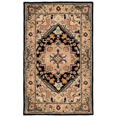 Tapis oriental en laine touffeté à la main Coralena