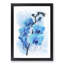 Beautiful Blue Orchids in Abstract - Picture Frame Painting Print-55685821-55685822
